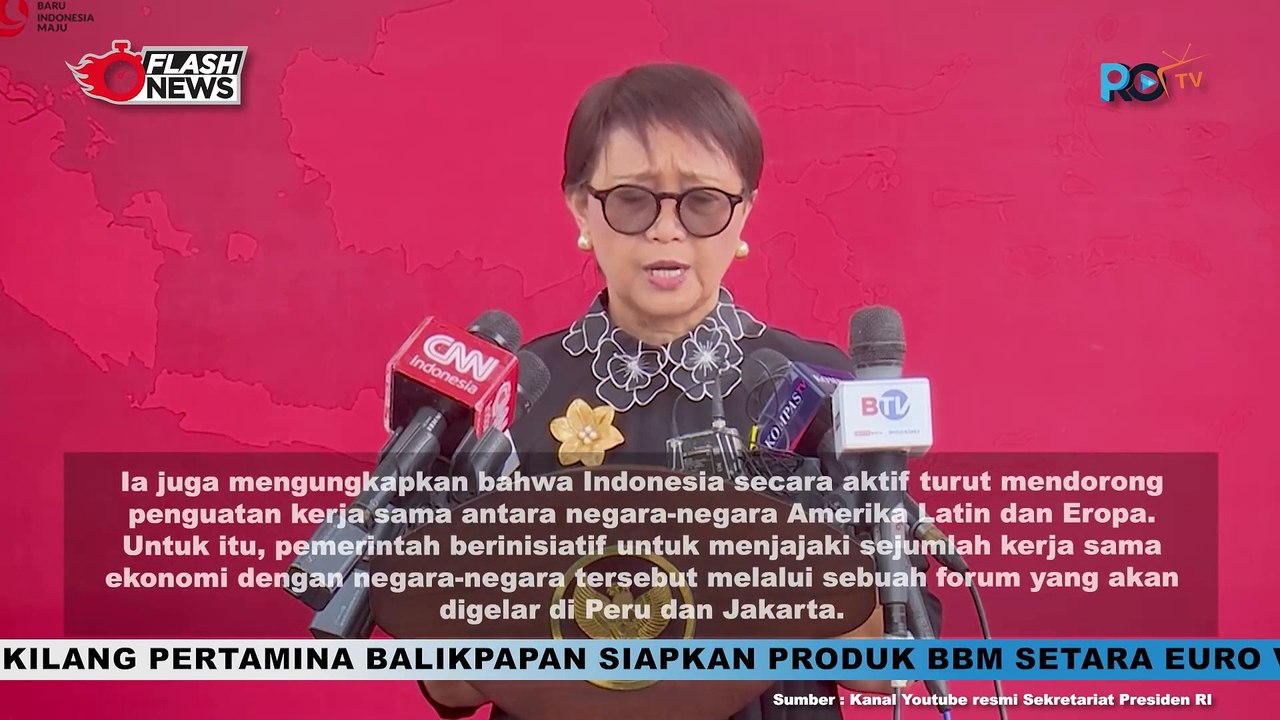 Ketpres Menlu Retno Marsudi Atas Pemberian Surat Surat Kepercayaan Dari Duta Besar LBBP