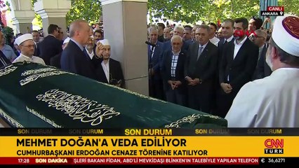 Mehmet Doğan'a veda! Cumhurbaşkanı Erdoğan cenaze törenine katıldı