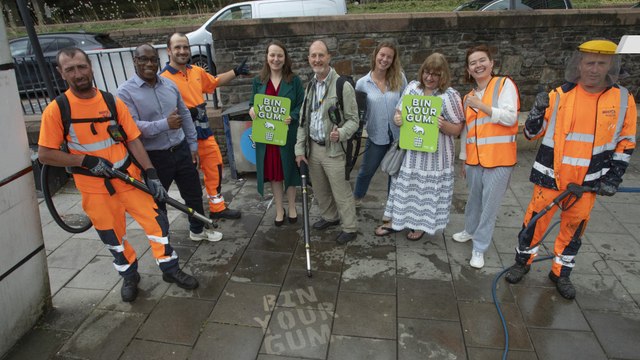 Bristol Waste and Bristol City Council: A bristol chewing gum street cleanse!