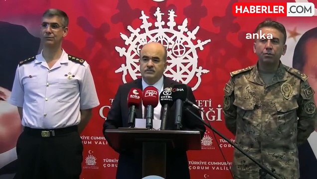 Çorum Valisi Zülkif Dağlı, Asayiş Değerlendirme Toplantısı'nda konuştu