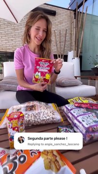 Luisana Lopilato cató snacks asiáticos y sorprendió a todos con sus reacciones