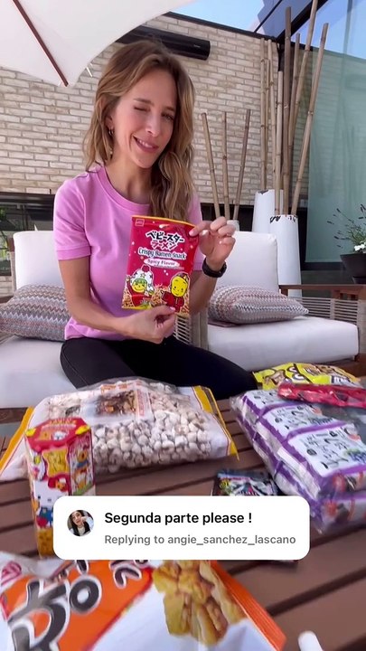 Luisana Lopilato cató snacks asiáticos y sorprendió a todos con sus reacciones