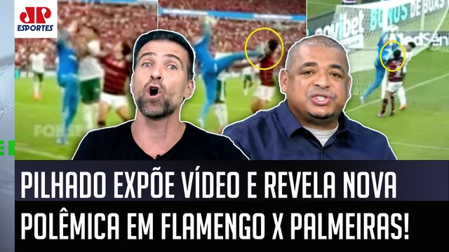 OLHA ISSO! OLHA o que o Weverton FEZ com o Pedro, pô! Pilhado EXPÕE IMAGEM de Flamengo x Palmeiras
