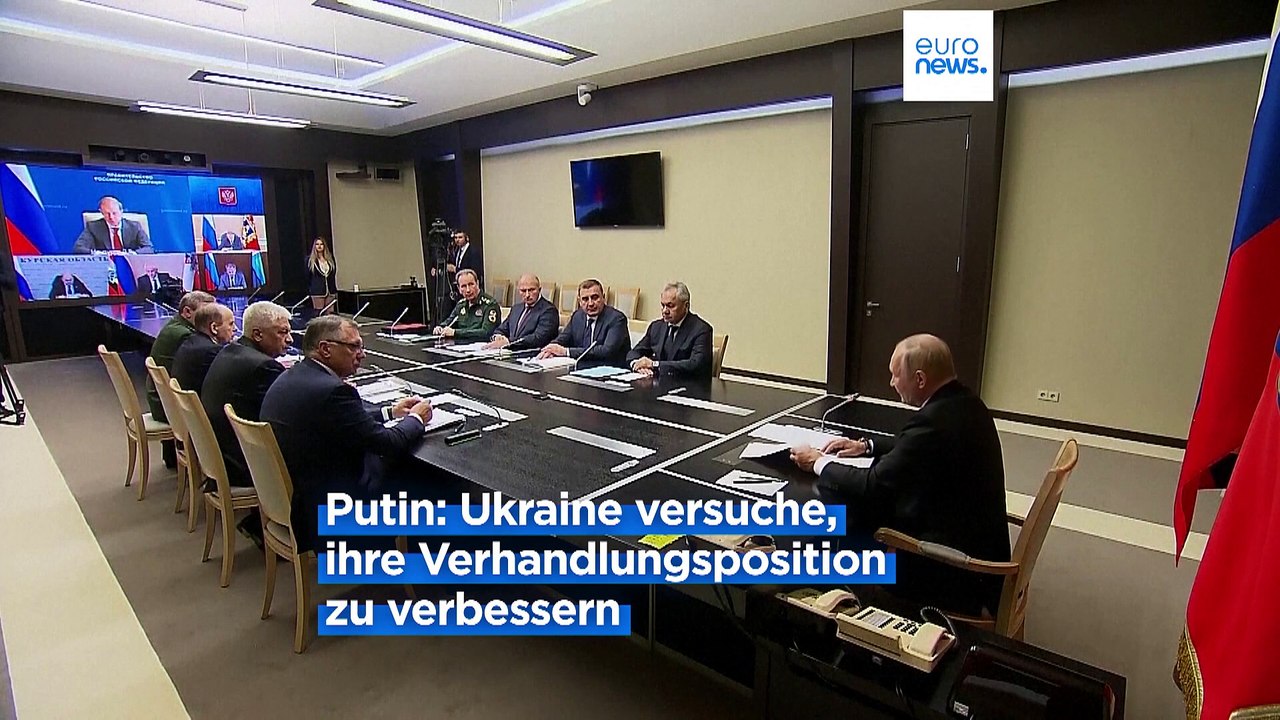 Nach ukrainischem Vorstoß nach Kursk: Putin gibt sich siegessicher