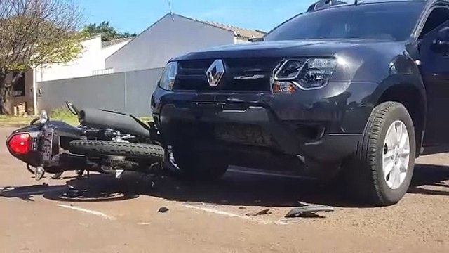 Motociclista é encaminhado com urgência ao HUOP após sofrer ferimentos graves em acidente no Santa Felicidade