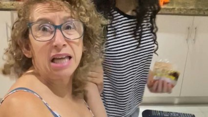 Mom and daughter share laughter with playful pranks and scary screams