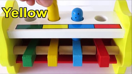 Baby toy learning video learn colors with wooden toys for babies toddlers preschoolers learn english