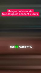 Manger de la viande tous les jours