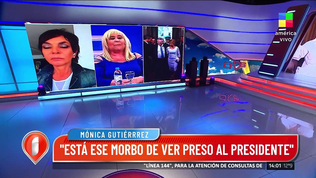 Mónica Gutiérrez: "Está ese morbo de ver preso al presidente", y dijo:"Fabiola hizo bien en denunciar"