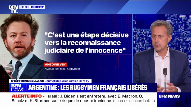Remise en liberté de Hugo Auradou et d'Oscar Jegou: Une étape décisive vers la reconnaissance judiciaire de l'innocence , pour l'avocat des deux rugbymen inculpés en Argentine pour viol aggravé
