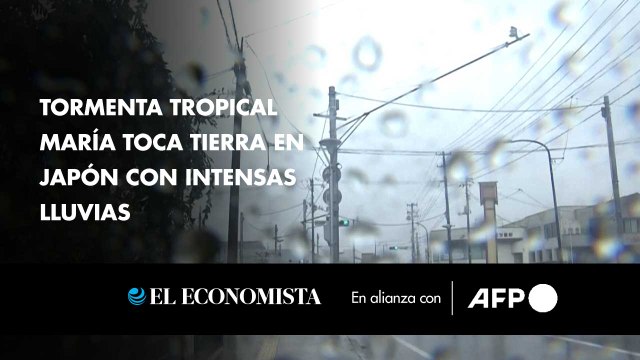 Tormenta tropical María toca tierra en Japón con intensas lluvias