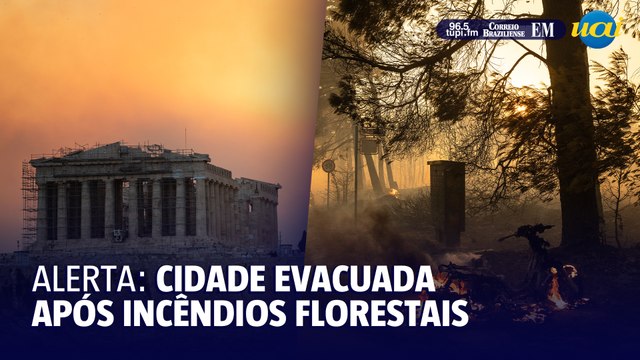 Incêndios florestais ameaçam Atenas com evacuações em massa