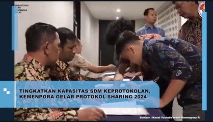 Tingkatkan Kapasitas SDM Keprotokolan, Kemenpora Gelar Protokol Sharing 2024