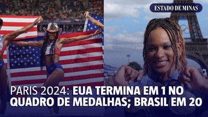 Paris 2024: EUA termina em 1 no quadro de medalhas; Brasil em 20