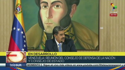 Reunión del Consejo de Defensa de la Nación y de Estado en Venezuela