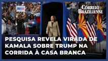 Pesquisa revela virada de Kamala sobre Trump na corrida à Casa Branca