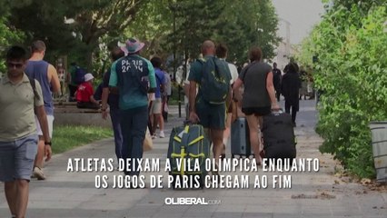 Atletas deixam a Vila Olímpica enquanto os Jogos de Paris chegam ao fim