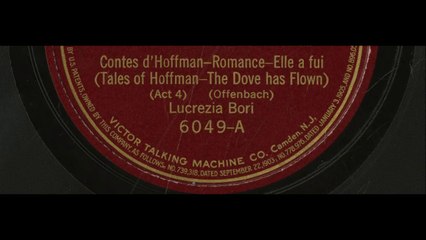 Elle a fui - Lucrezia Bori (1915)