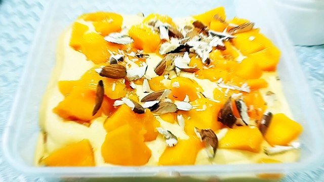mango ice cream | mango dessert | fruit ice-cream | No-Bake Mango Fruit Dessert | Cooking Lover