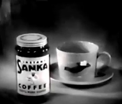 1957 Lucille Ball & Desi Arnaz - Sanka coffee TV commercial