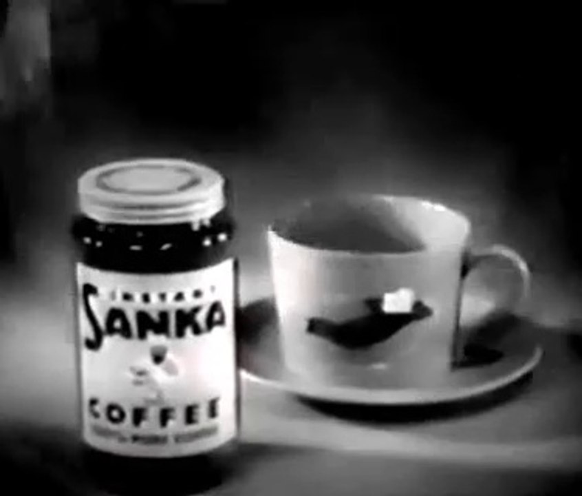 1957 Lucille Ball & Desi Arnaz - Sanka coffee TV commercial