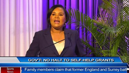 NO STOP TO SELF HELP GRANTS, SAYS MINISTER