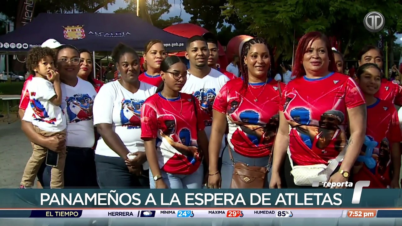 Madre de Atheyna Bylon y ciudadanos esperan llegada de atletas olímpicos al Parque Urracá