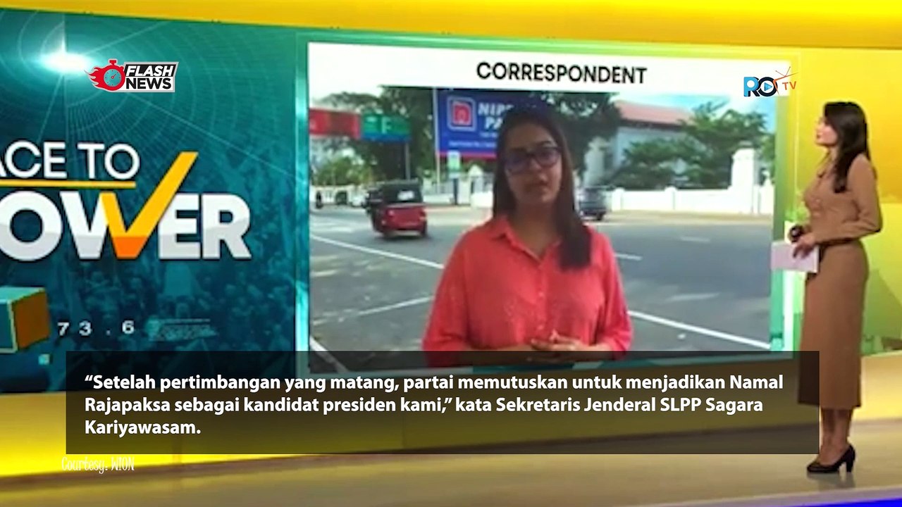 Putra Mantan Pemimpin Sri Lanka Mencalonkan Diri sebagai Presiden
