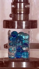 Crushed bottle in hidrolic press |satisfying and relaxing video