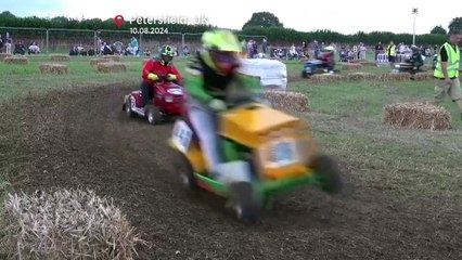 سباق ملحمي بآلات جز العشب في هامبشاير