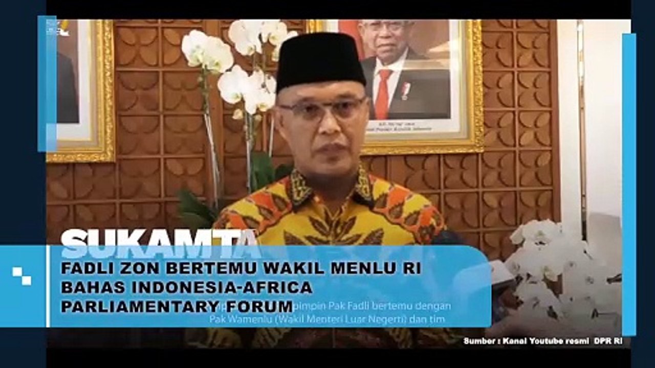 Fadli Zon Bertemu Wakil Menlu RI Bahas Indonesia Africa Parliamentary Forum
