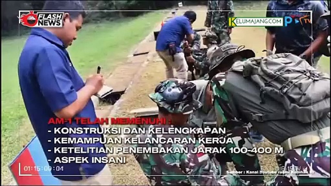 TIM AARM Kopassus Lakukan Uji Peforma AM-1 Buatan PT PINDAD