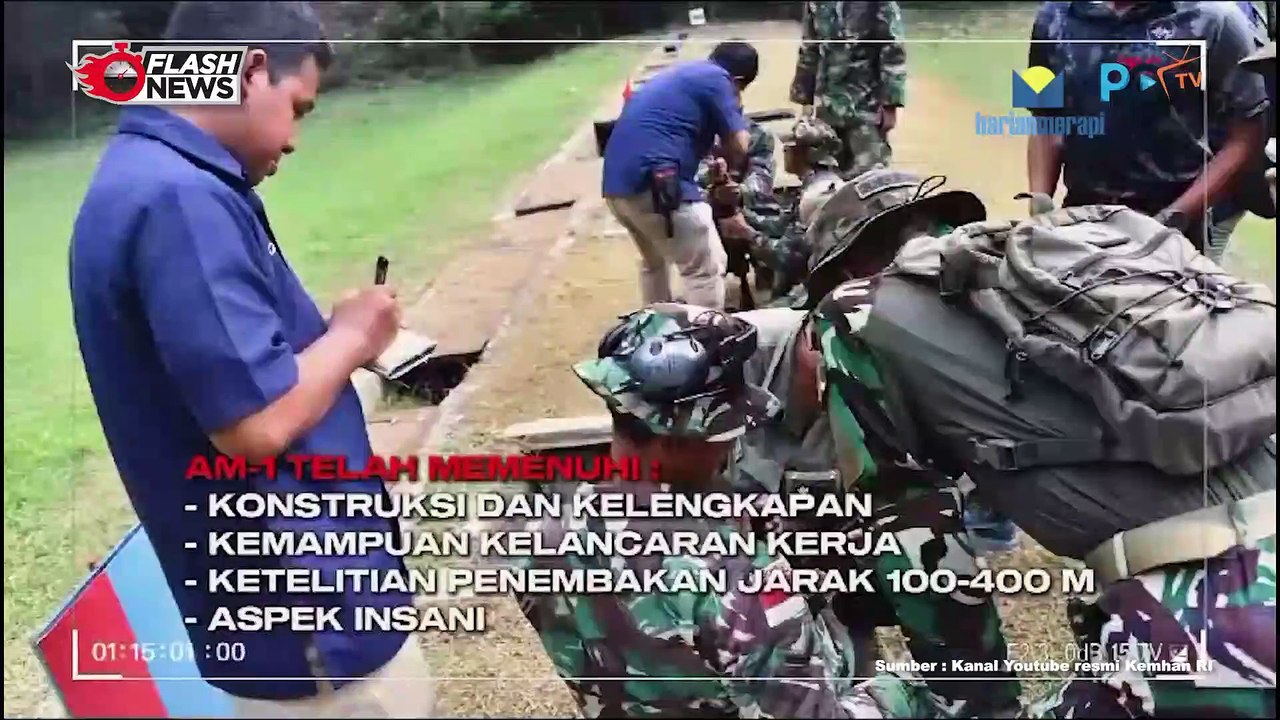 Tim AARM Kopassus Lakukan Uji Performa Senjata AM-1 Buatan PT Pindad
