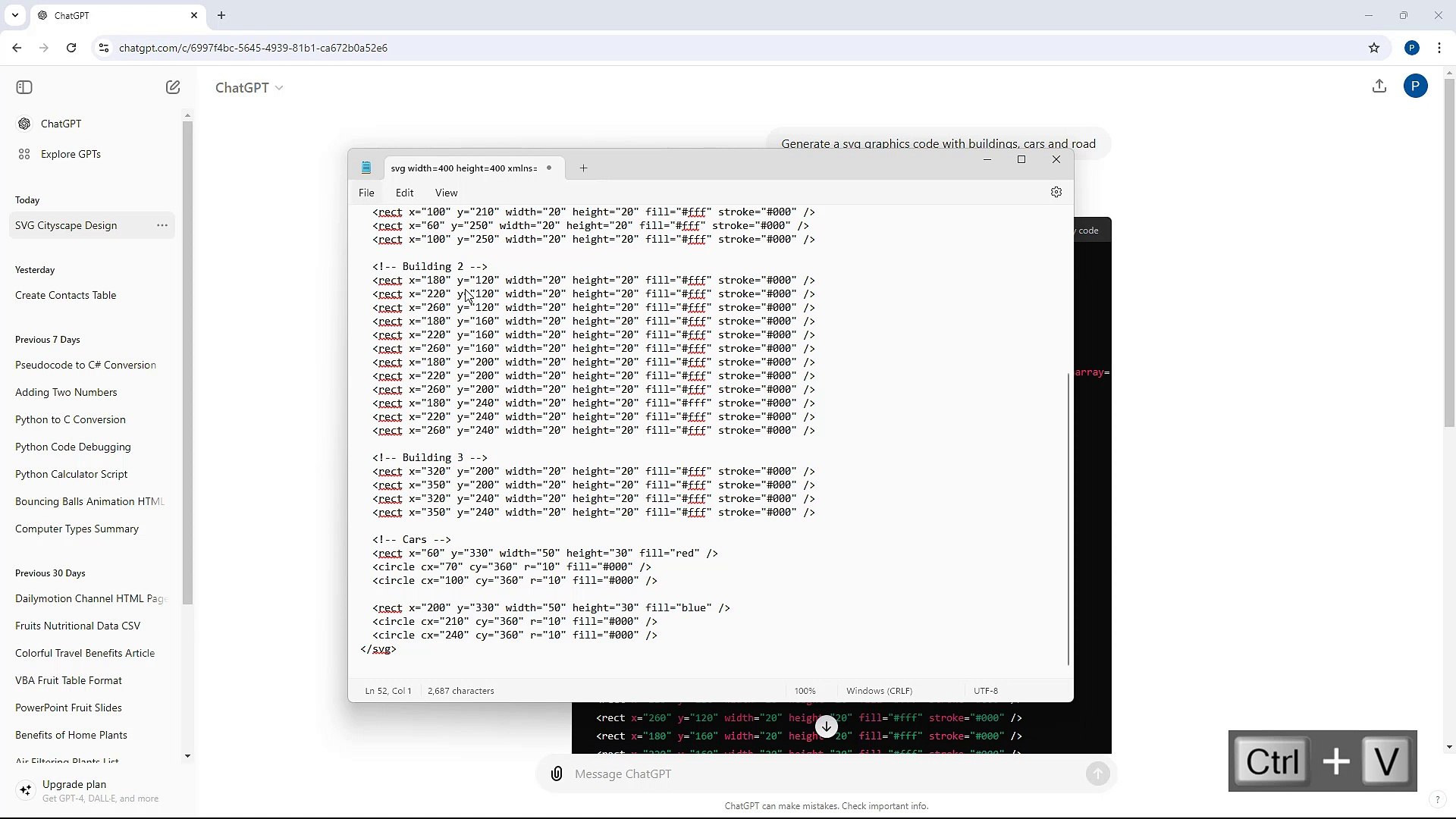 ChatGPT Course Section 19 Generating SVG Codes