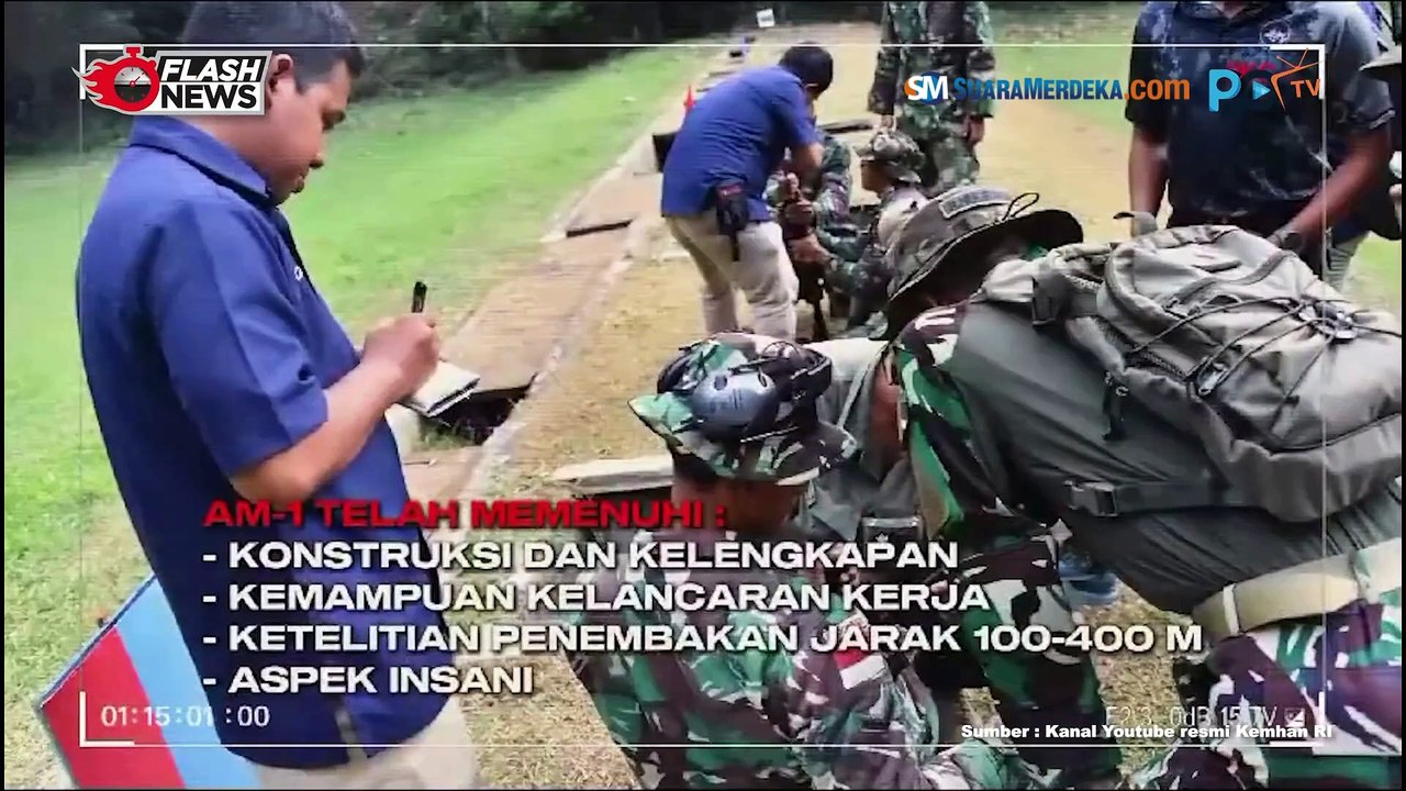 Tim AARM Kopassus Lakukan Uji Performa Senjata AM-1 Buatan PT Pindad