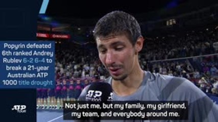 'It means the world' - Popyrin ends 21-year Aussie drought with Canadian Open title