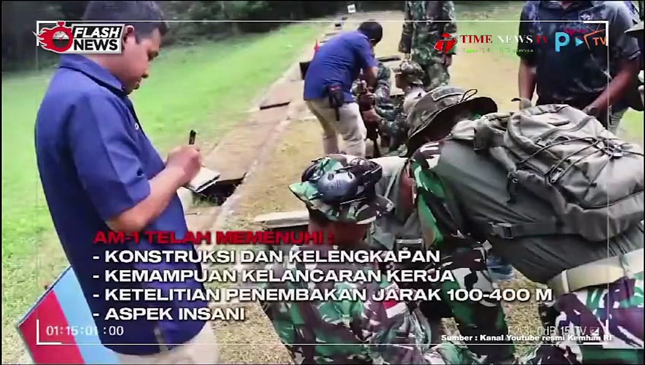 TIM AARM KOPASSUS LAKUKAN UJI PERFORMA SENJATA AM-1 BUATAN PINDAD