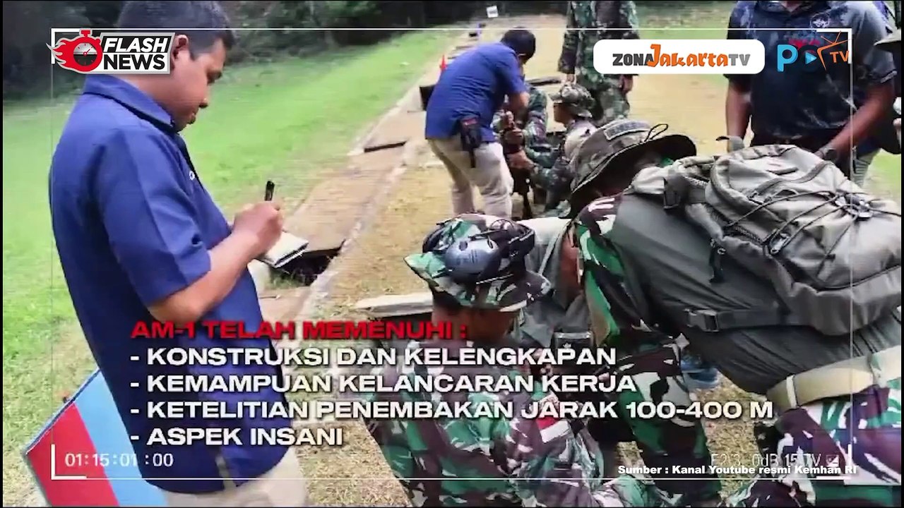 TIM AARM KOPASSUS LAKUKAN UJI PERFORMA SENJATA AM-1 BUATAN PINDAD