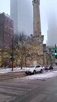 Chicago ❄️♥️ just when you think winter is over, it comes back again ️Michigan Ave Chicago IL #chicago