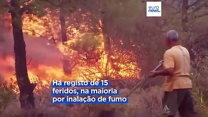 Incêndios a norte de Atenas fazem um morto e vários feridos