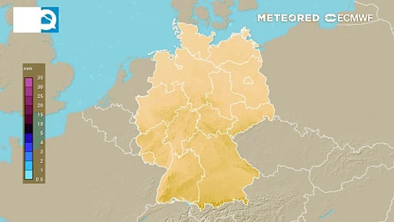 Wo sich heute am Dienstag, 13. August 2024, besonders heftige Gewitter mit Starkregen entlanden können