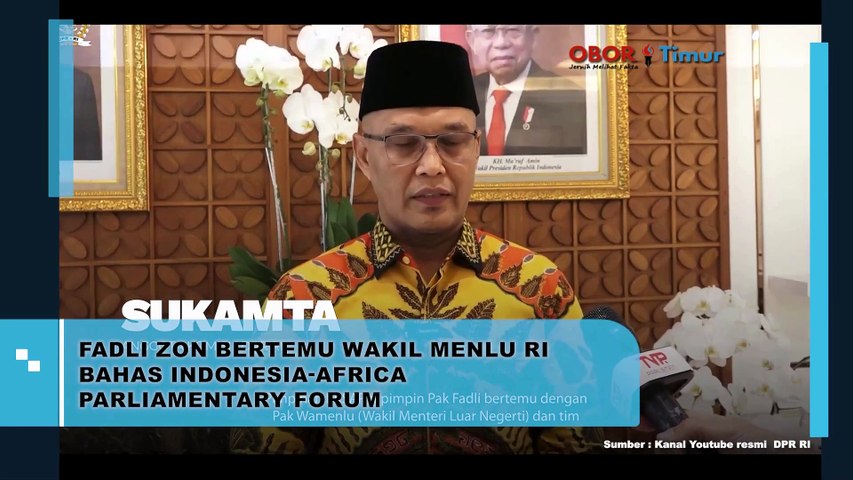 Fadli Zon Bertemu Wakil Menlu RI Bahas Indonesia-Africa Parliamentary Forum