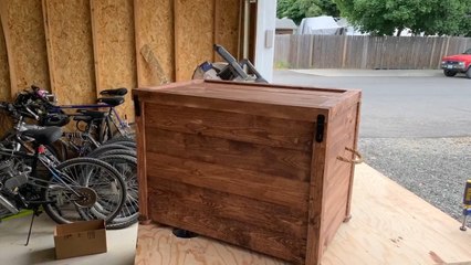 Man Shows How to Build a Wooden Chest