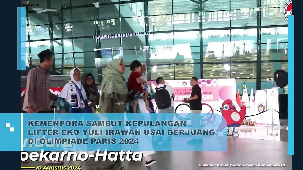 KEMENPORA Sambut Kepulangan Lifter Eko Yuli Irawan Usai Berjuang di Olimpiade Paris 2024
