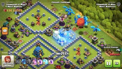 Top Hybrid Base TH12 with Link, Anti 3 stars, Anti Air / Electro Dragon Layout - Clash of Clans (04)