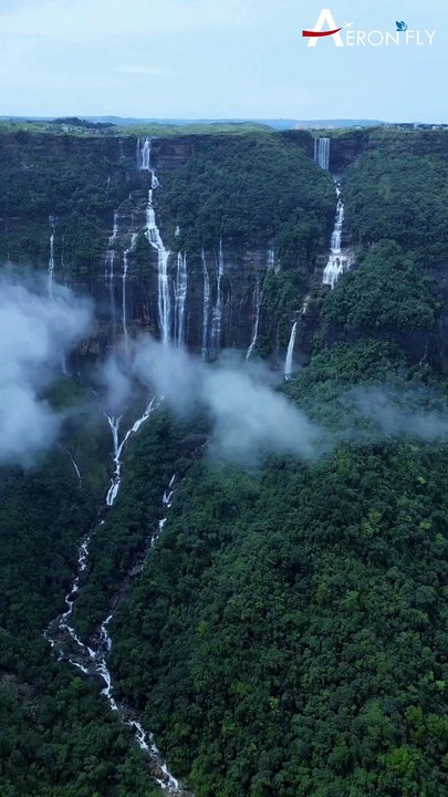Seven Sisters Falls (Nohsngithiang) ❣️ | AeronFly | Make Your Safar Suhana