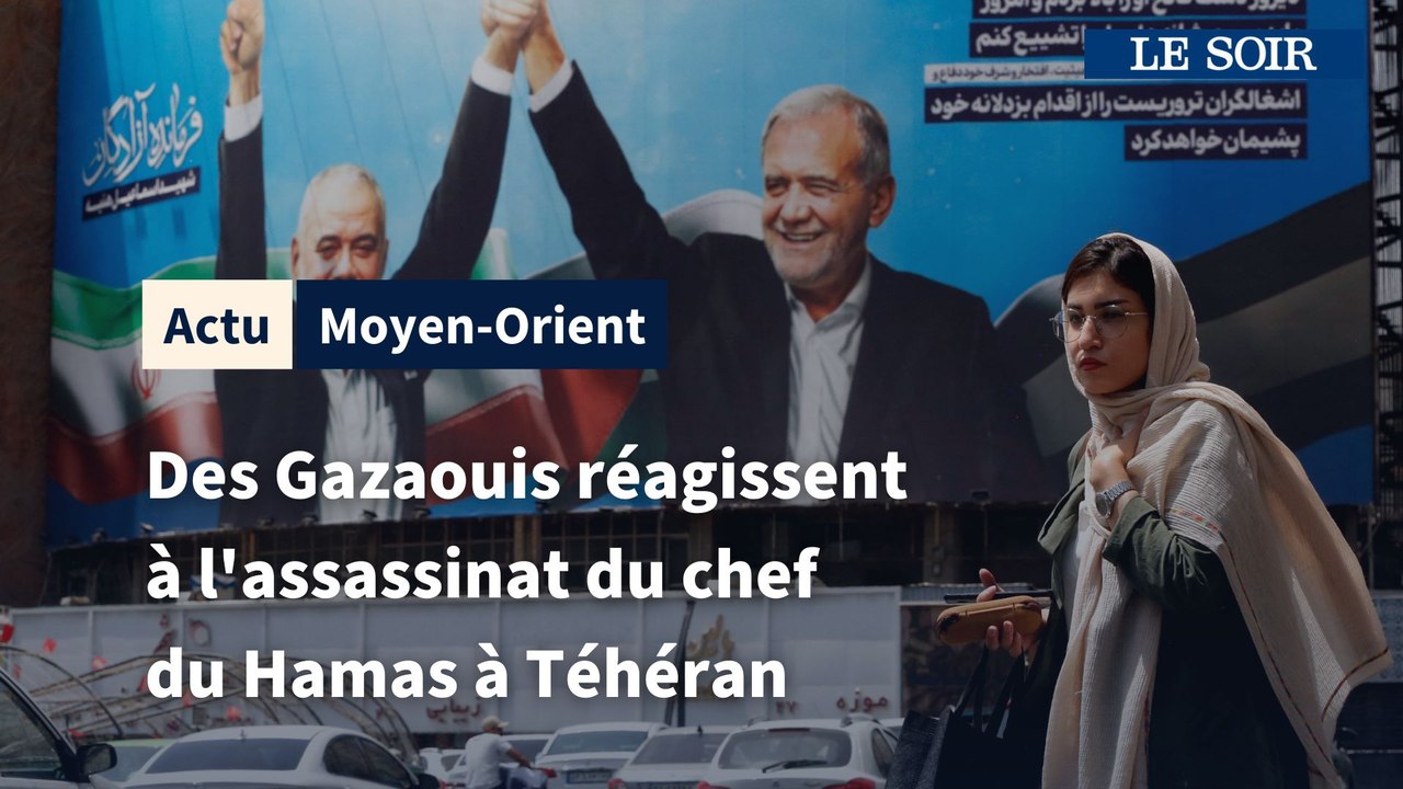 Des Gazaouis réagissent à l'assassinat du chef du Hamas à Téhéran