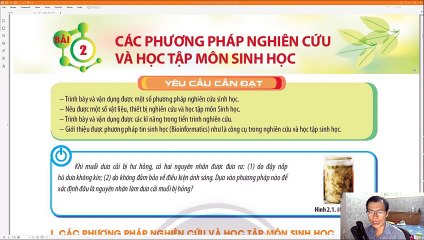 Audio_Sinh 10 Bài 2 Các phương pháp nghiên cứu và học tập môn Sinh học