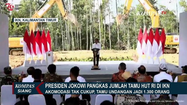 Jokowi Pangkas Jumlah Tamu HUT RI di IKN, Karena Akomodasi Tak Cukup