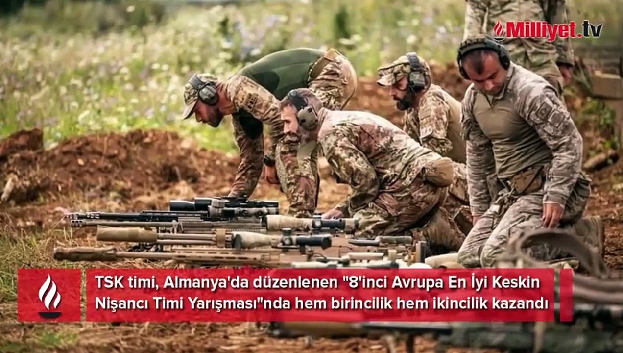 Türk askeri attığını vurdu! Avrupa En İyi Keskin Nişancı Timi Yarışması’na Mehmetçik damgası...